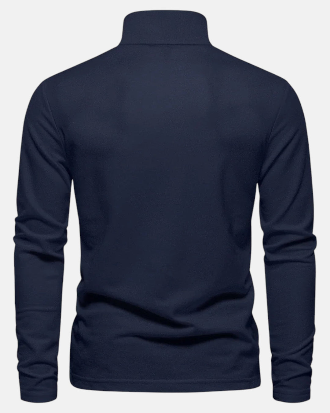 Frank – Long - Sleeve Polo Shirt - Navy - EUR XL 85 - 95kg - Old Money Fashion