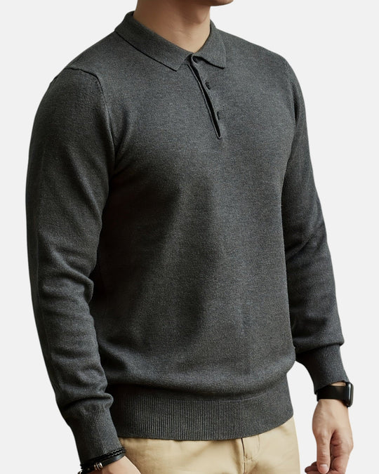 Lightweight Warm Knit Sweater for Men - Grey - XXS - Old Money Fashion