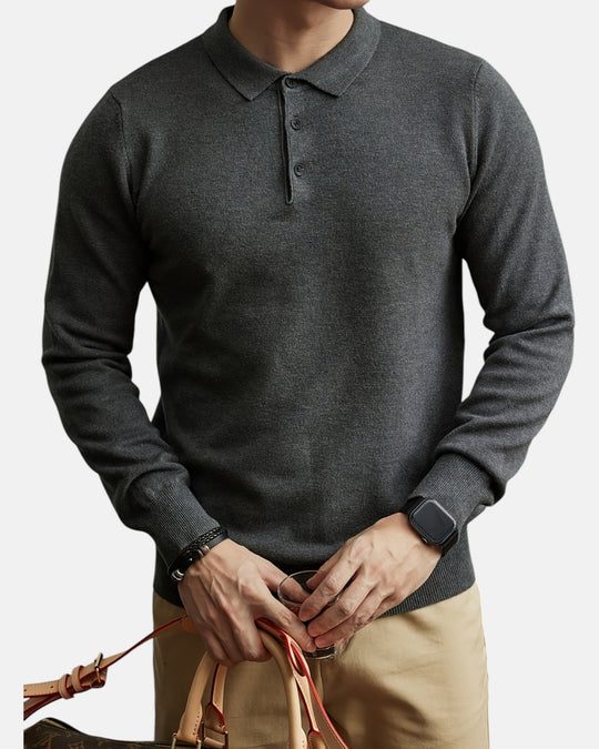 Lightweight Warm Knit Sweater for Men - Apricot Camel - XXS - Old Money Fashion