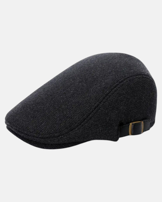 Louis – Adjustable Wool Beret for Elegant Chic Style - Black - Old Money Fashion