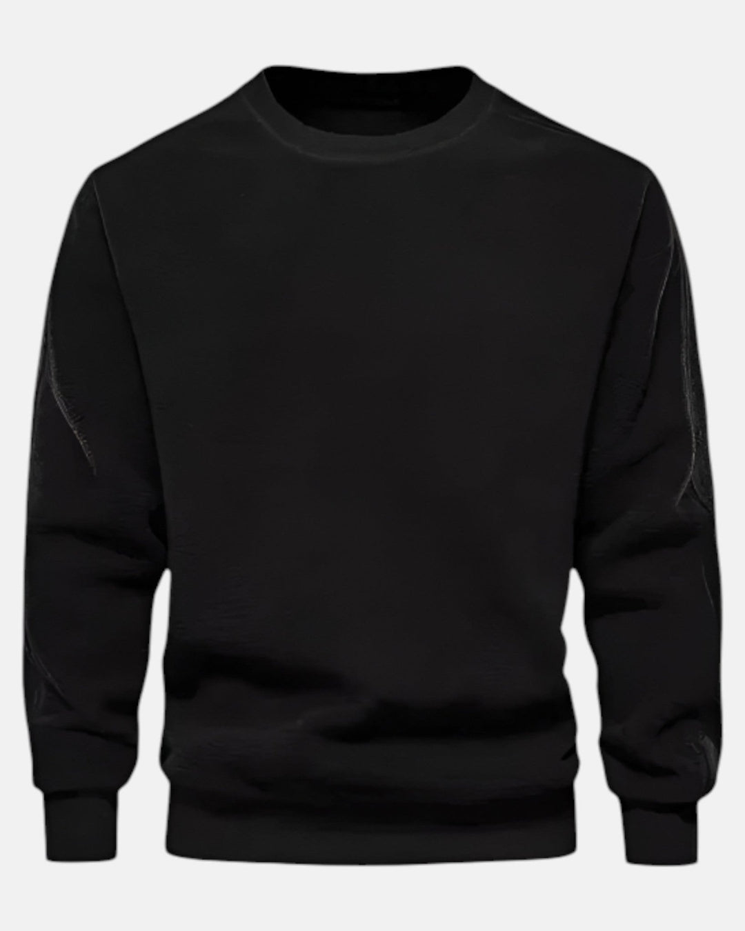 Oliver – Comfortable Fleece Pullover for Everyday Wear - Black - S - Old Money Fashion