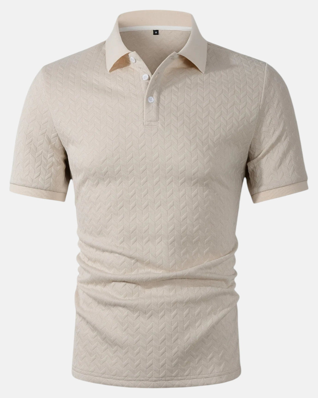 Oliver – Stylish Casual Polyester Polo Shirt for Spring/Autumn, Regular Fit, Light Stretch - Milky - S - Old Money Fashion