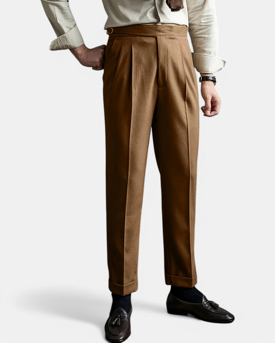 Oliver – Stylish Trousers - Beige - 30 - Old Money Fashion