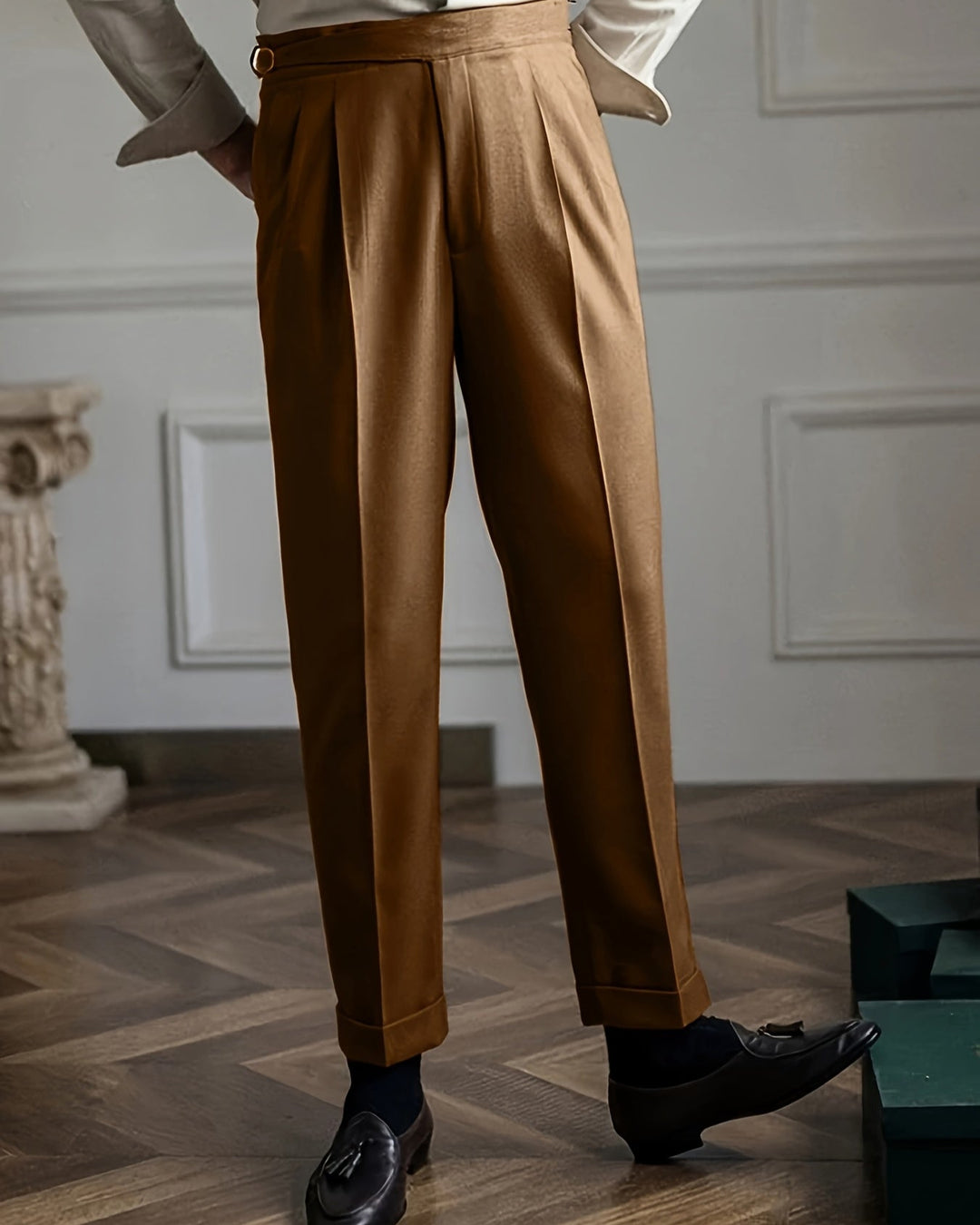 Oliver – Stylish Trousers - Beige - 30 - Old Money Fashion